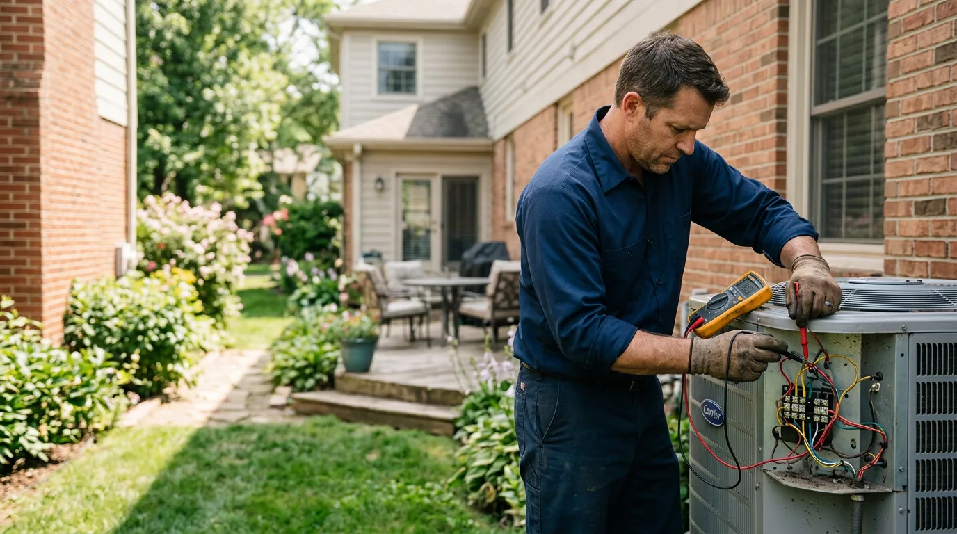 HVAC technician working near North San Juan, CA